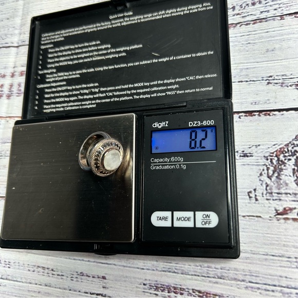 ANNA BECK 925 Silver Stone Women's Cocktail Ring, Size 7 - Picture 9 of 9